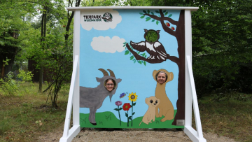 Fotowand und neue Beschilderung für den Tierpark Weißwasser